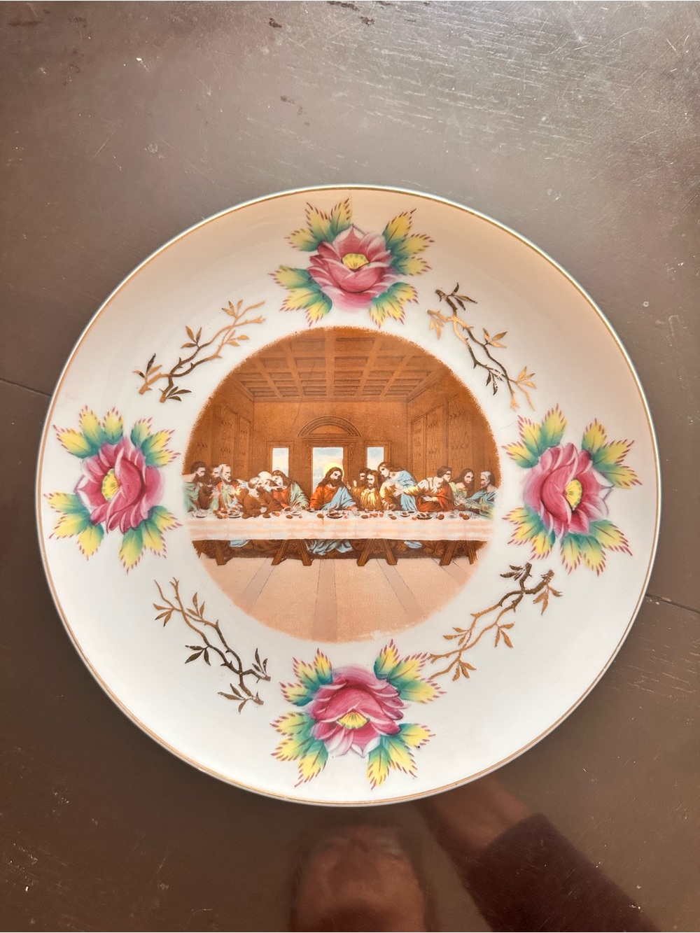 Vintage Thames "The Last Supper" 10" Wall Hanging Plate Japan